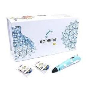 SCRIB3D STENCIL GUIDE P1   WITH 3 COLOR FILIMENTS AND CHARGER - OPEN BOX